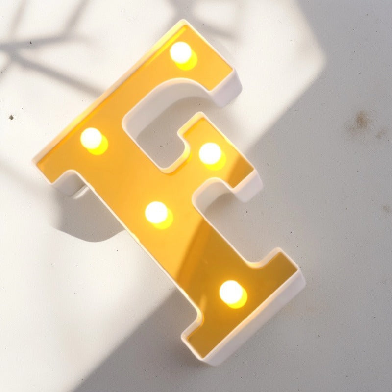 LAMPARA LETRA F 16cm