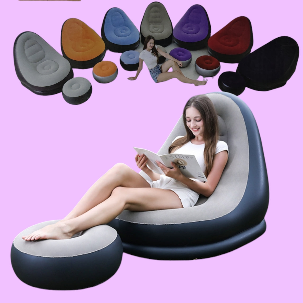 JUEGO SILLON INFLABLE