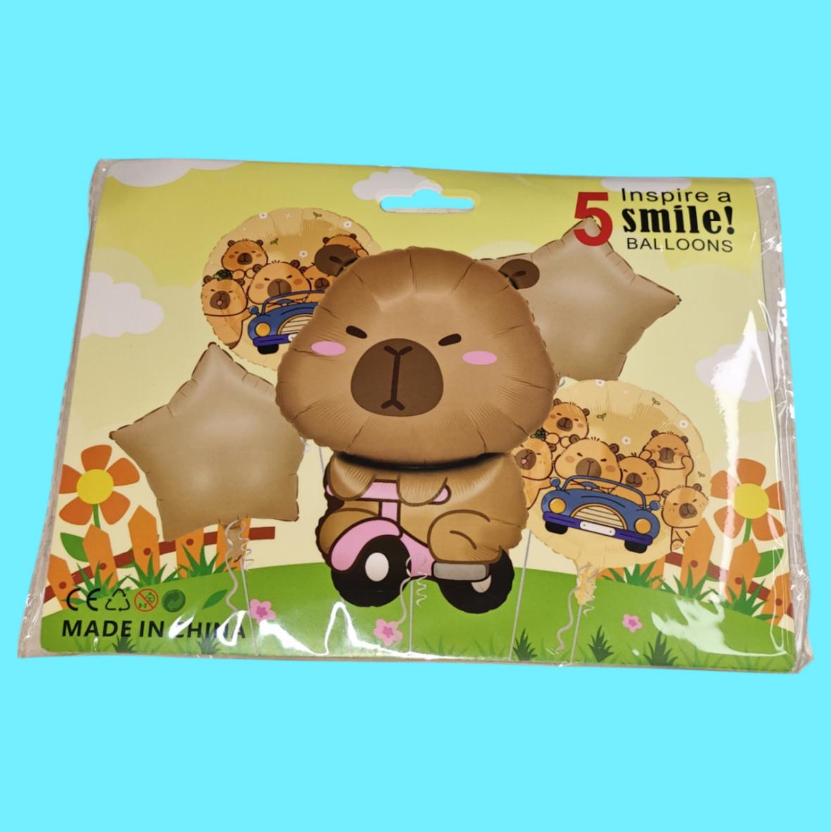 GLOBO CAPIBARA 5PCS