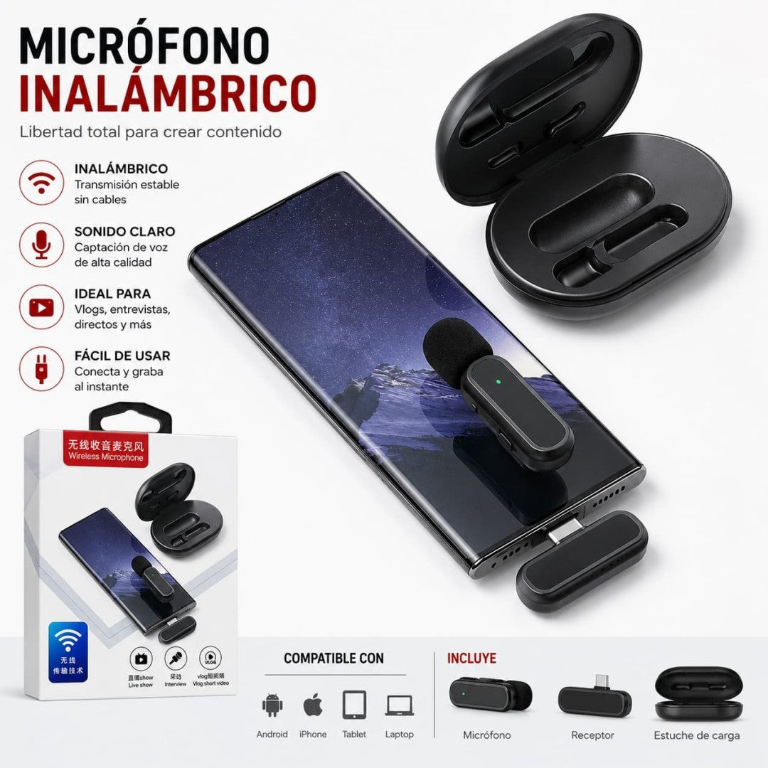 MICROFONO INALAMBRICO PARA CELULAR T90