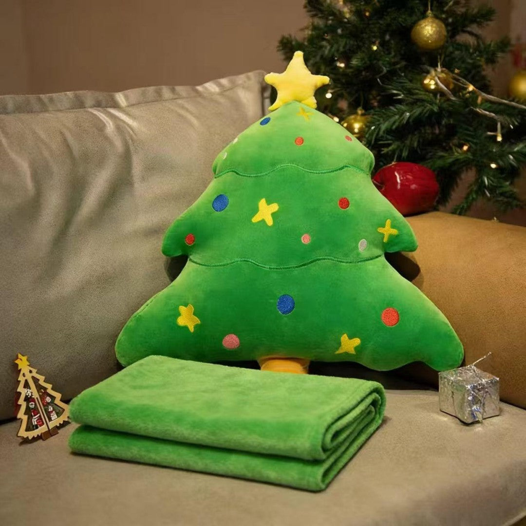 COBIJA ALMOHADA ARBOL NAVIDAD 50CM