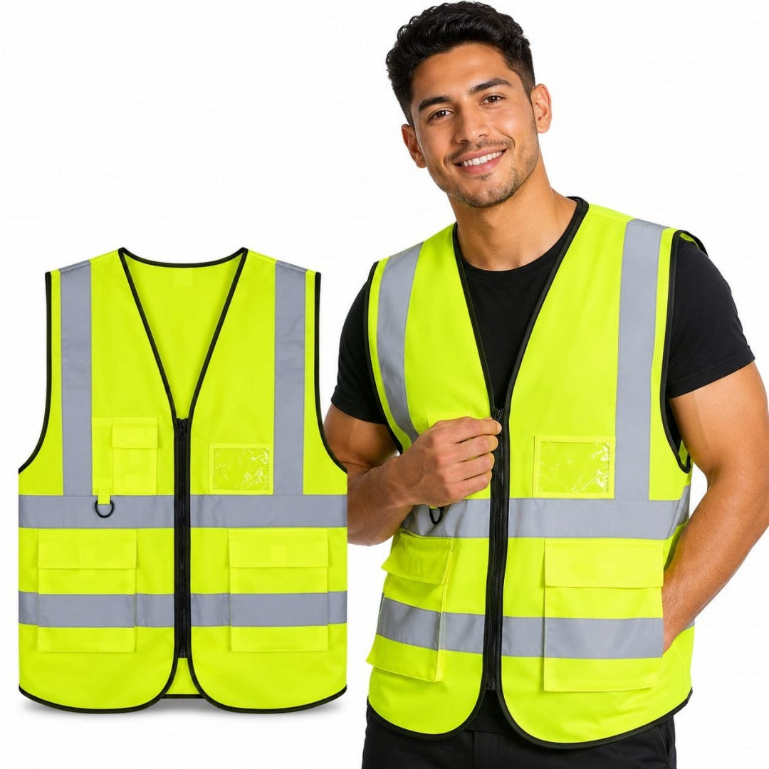 CHALECO REFLECTIVO CON BOLSILLOS