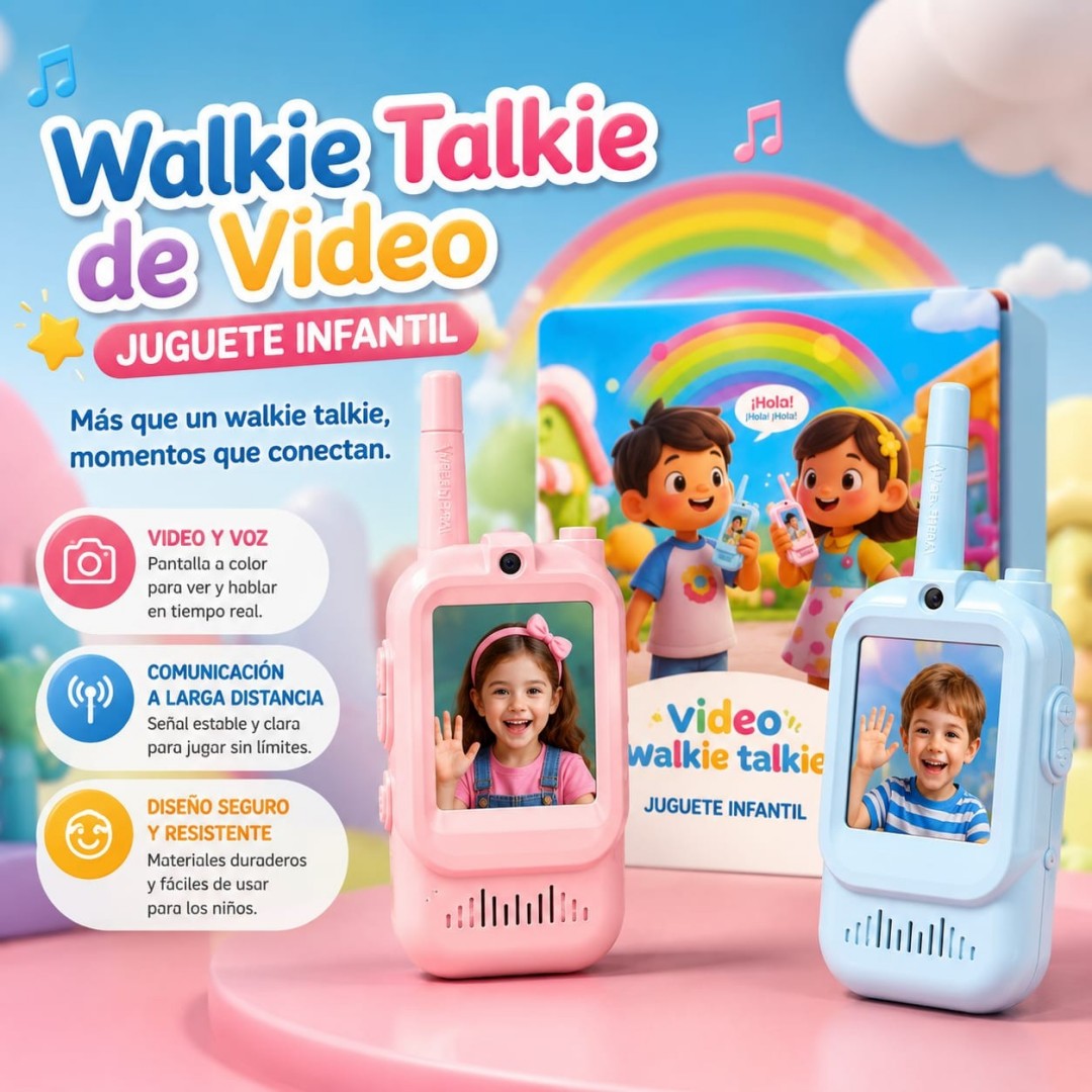 WALKIE TALKIE CON PANTALLA PARA NINO