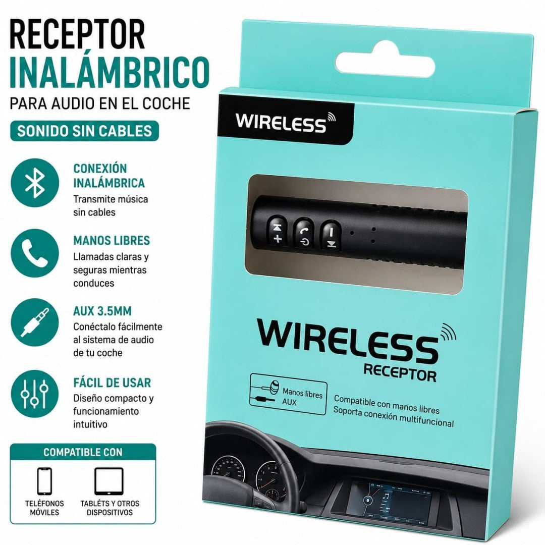 RECEPTOR BLUETOOTH OARA CARRO BT-450