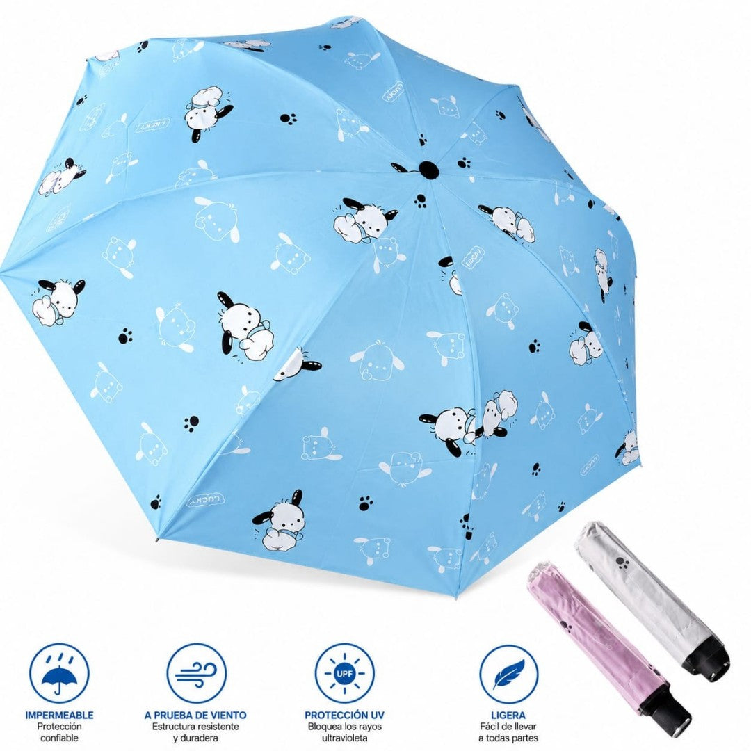 SOMBRILLA PLEGABLE SNOPY