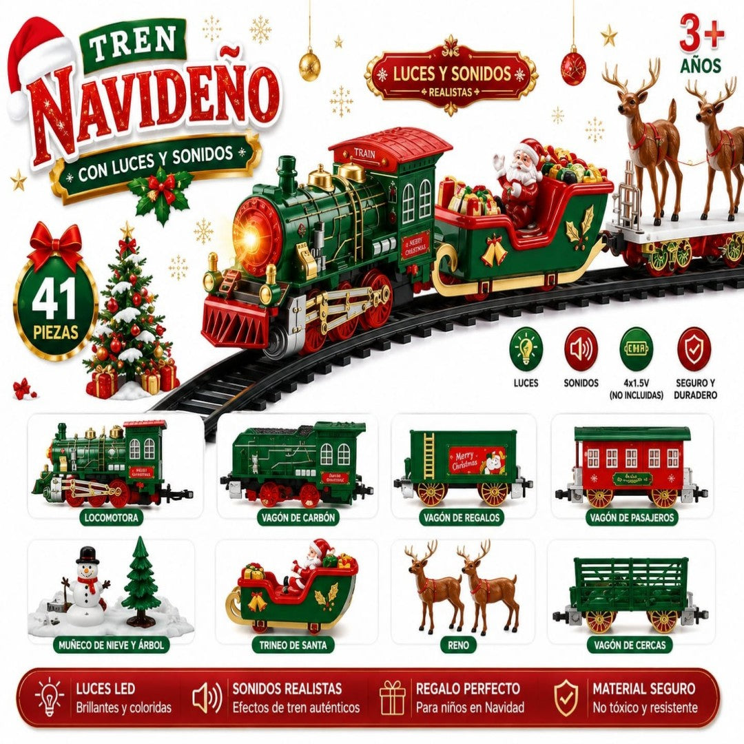 TREN NAVIDAD LUZ SONIDO JHX6226