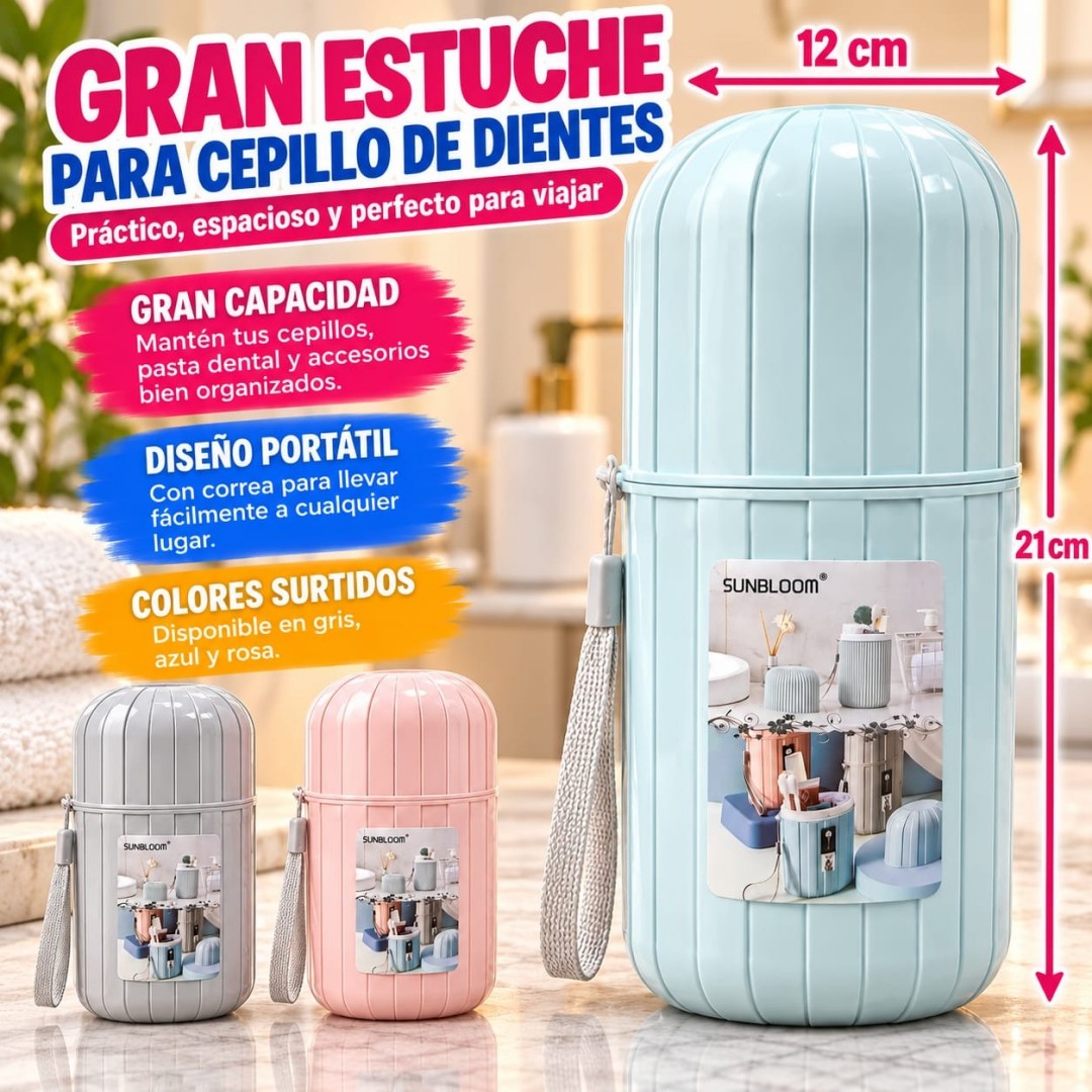 PORTA CEPILLO DIENTE GDE 12*21CM 185
