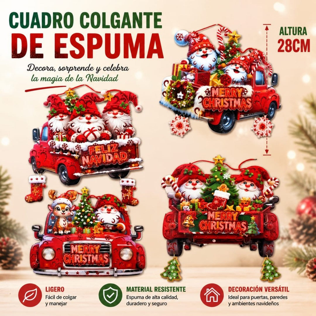 POSTER COLGANTE FOAMY 28*34CM CARRO