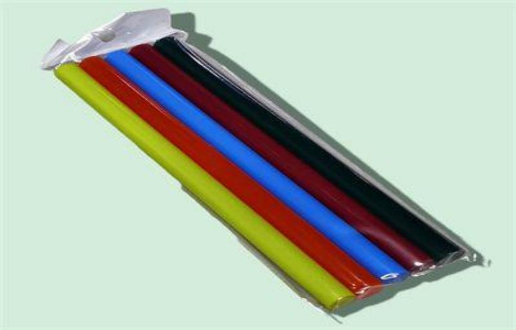 SILICON COLOR GRUESO 6PCS 1.1CM BOLSA