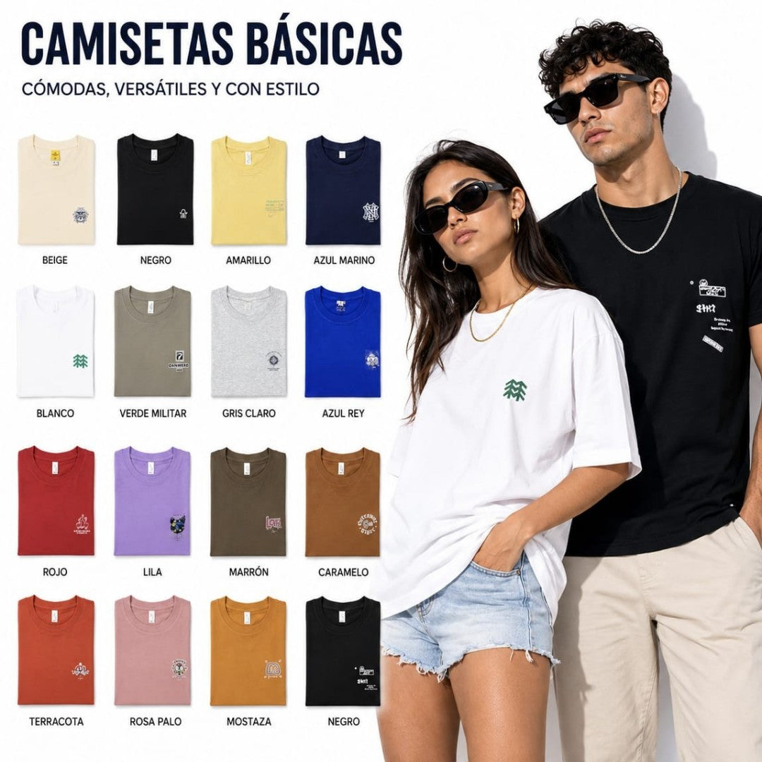 CAMISETA ALGODON TALLA GDE