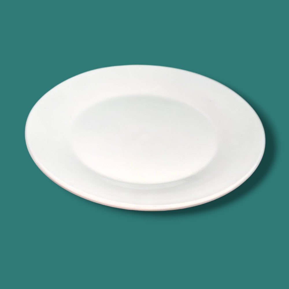 PLATO CERAMICA BLANCA 8PUL
