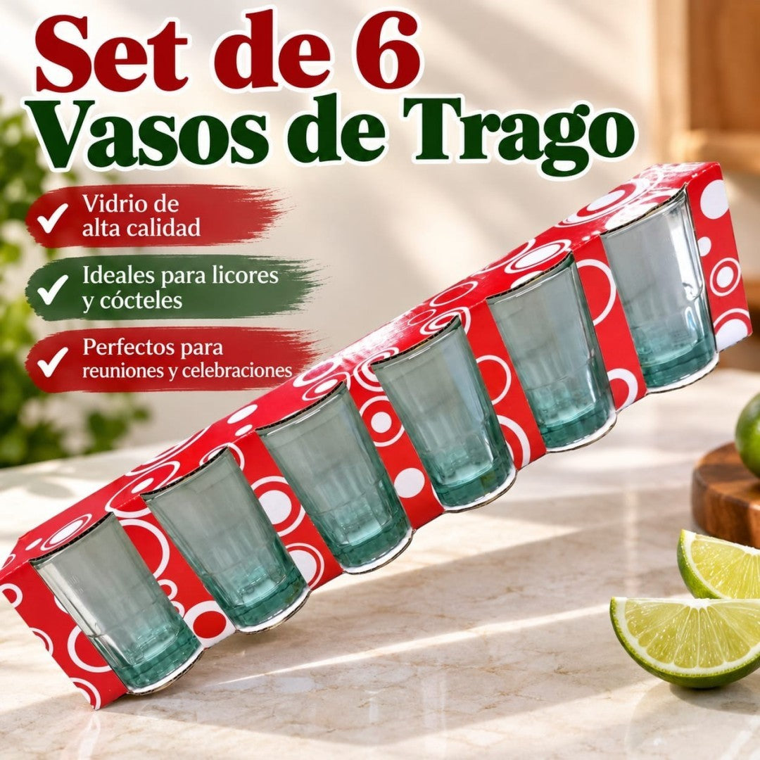 SET VASOS DE TRAGO 6PCS 063-6