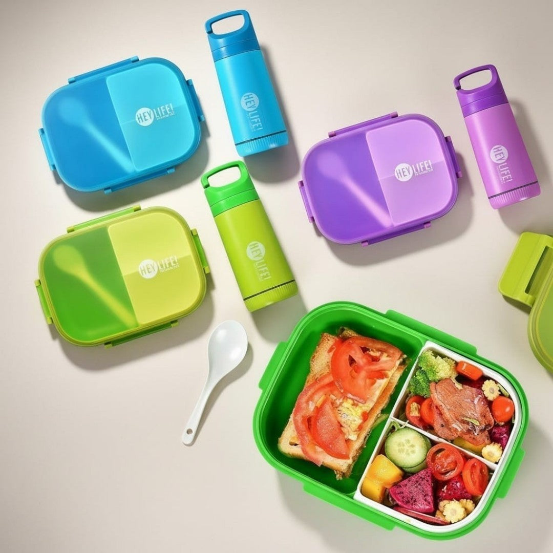SET RECIPIENTE COMIDA CON BOTELLA 189