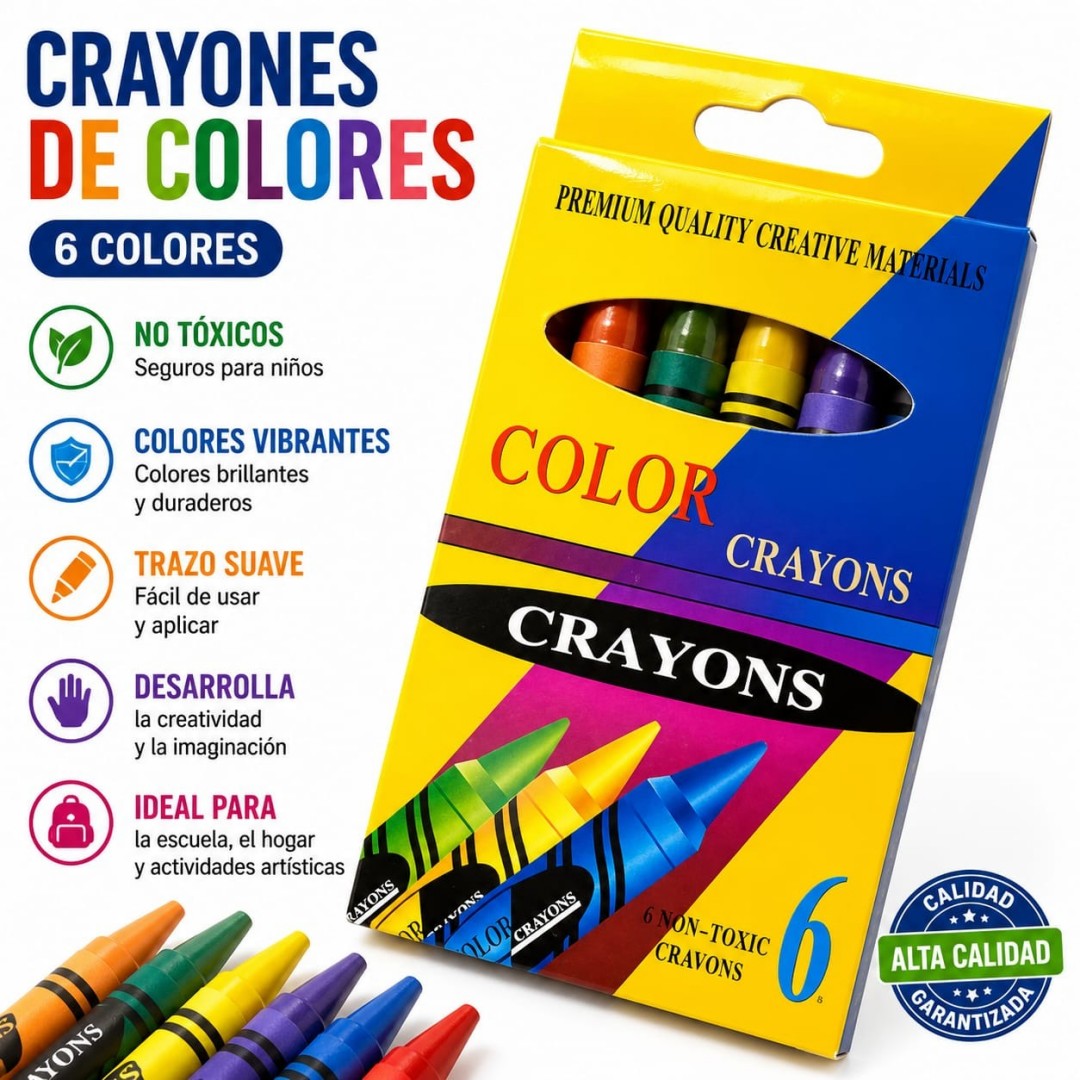 CRAYOLA PEQ 6COLOR