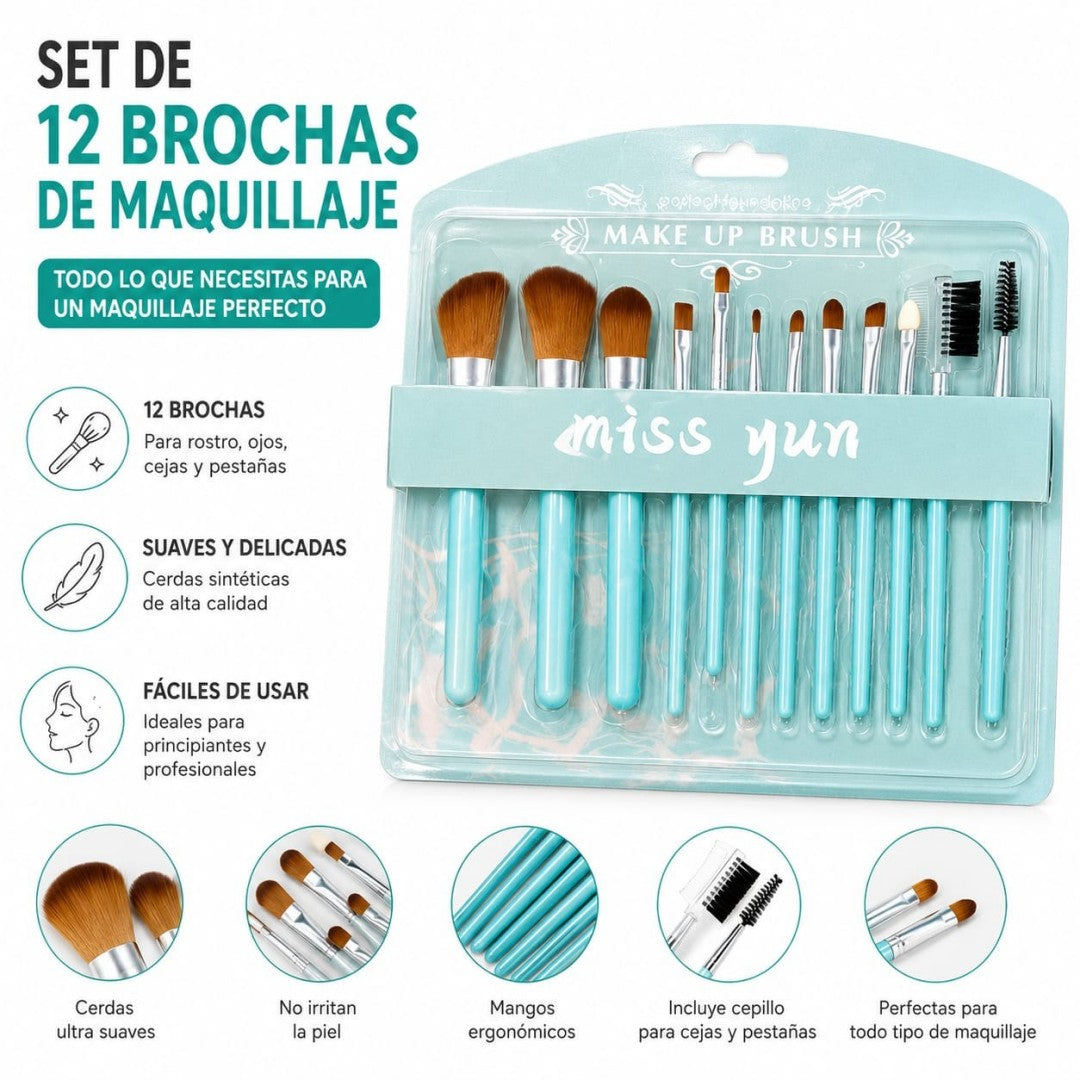 SET PROCHA MAQUILLAJE 12PCS