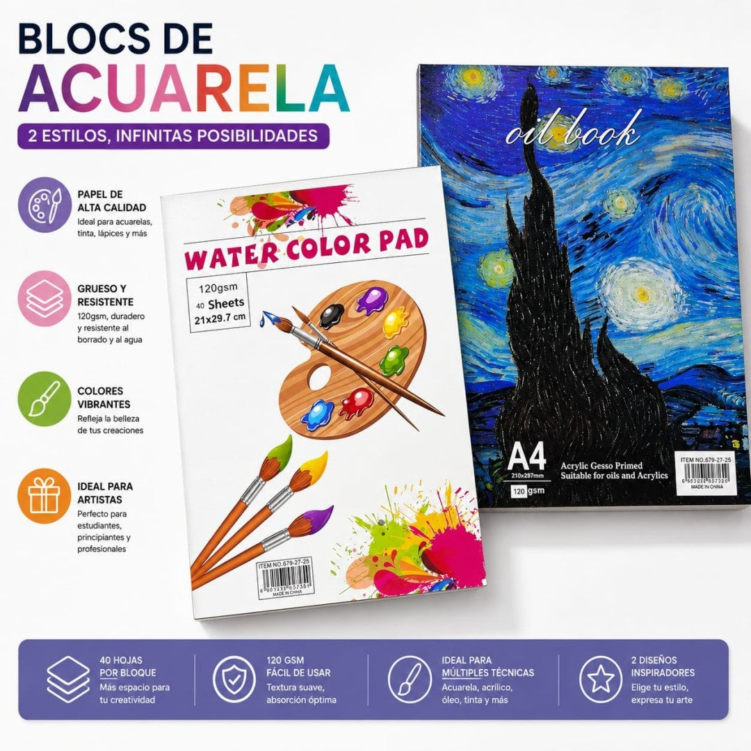 CUADERNO BOSQUEJO A4 40HOJA