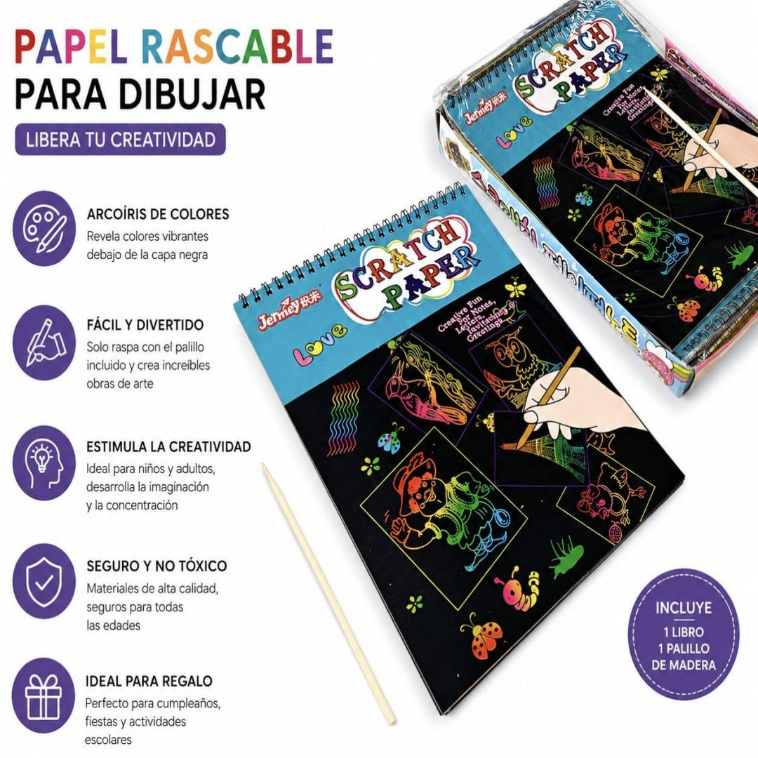 DIBUJO PARA RASPAR 16K 4242