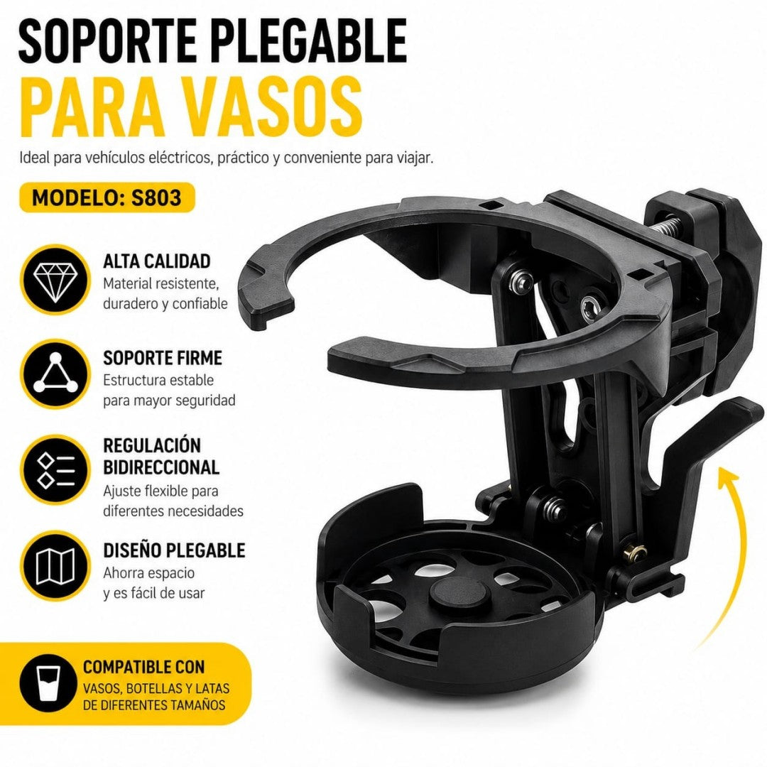 PORTAVASOS UNIVERSAL PARA BICICLETA Y COCHE S803