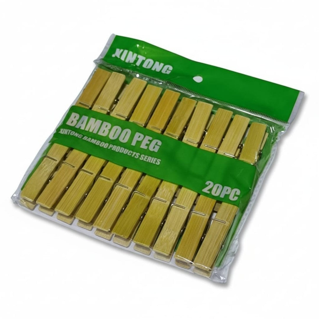 PRENZA ROPA BAMBU 20PCS 6CM