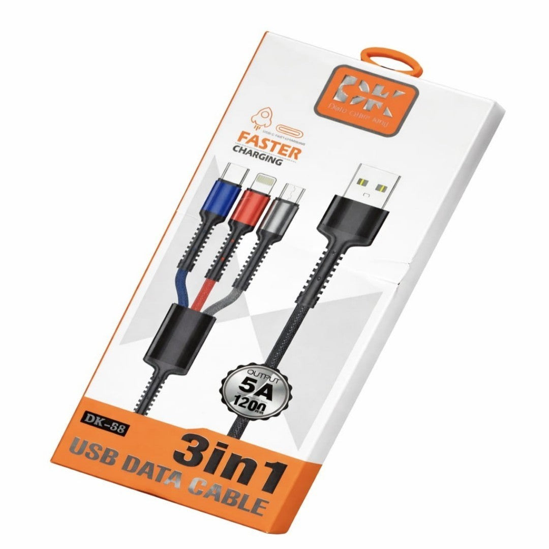 CABLE CELULAR 3EN1 DK-38