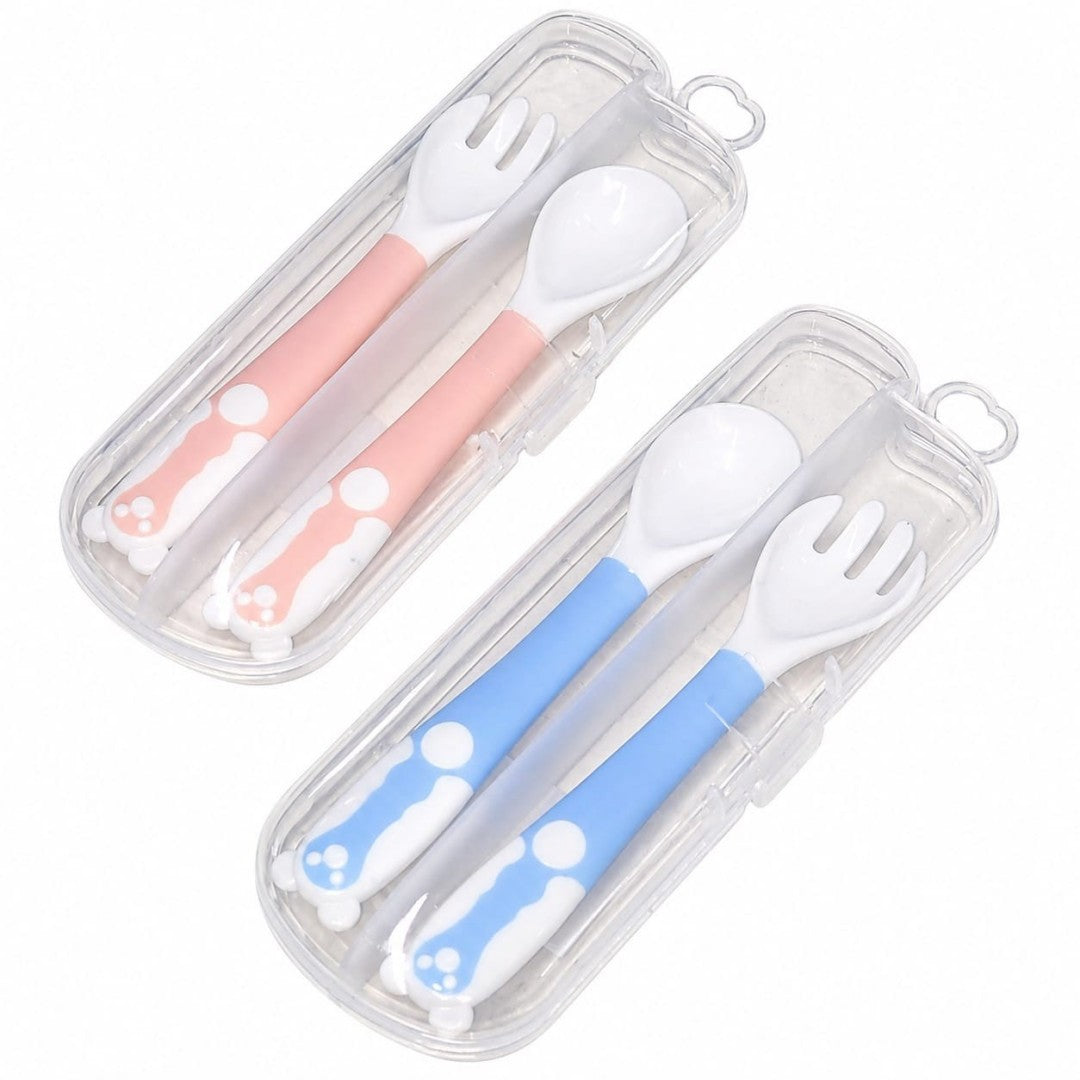 SET CUCHARA TENEDOR P/BEBE