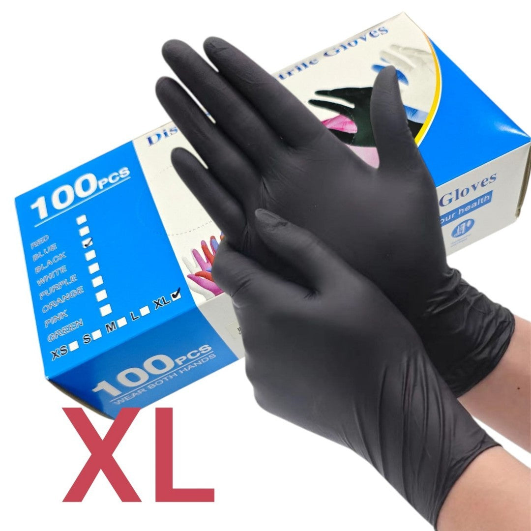 GUANTES NEGRO XL 100PCS