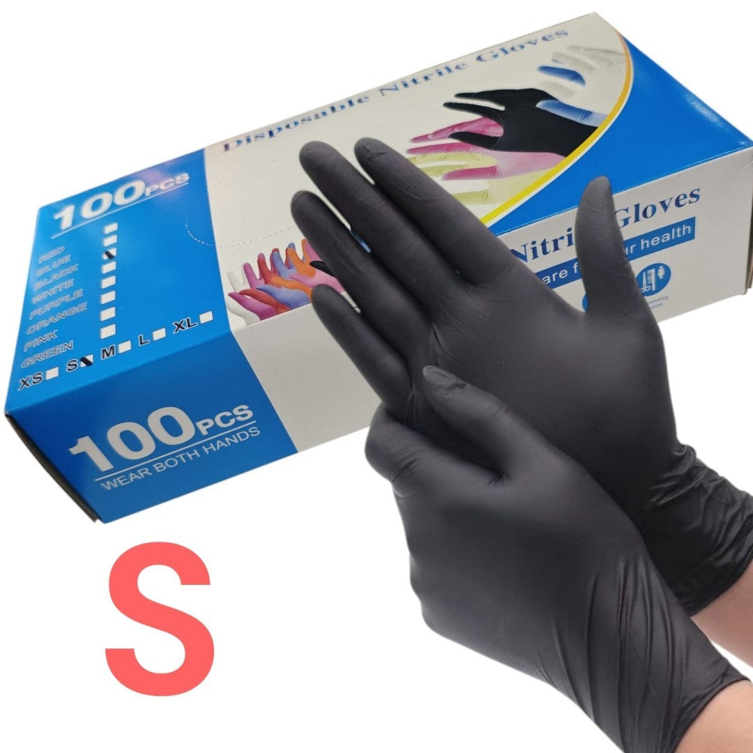 GUANTES NEGRO S 100PCS