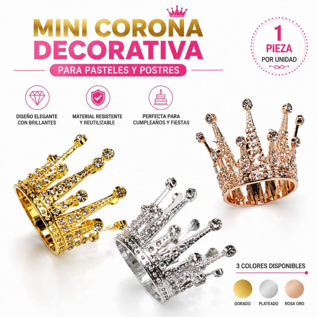 MINI CORONA FIESTA PEQ DORADO