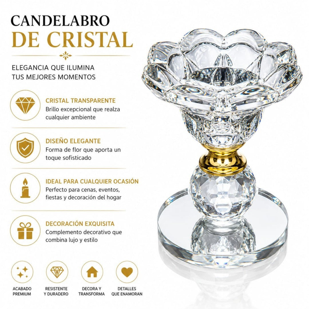 CANDELABRO DE CRISTAL GS-35B