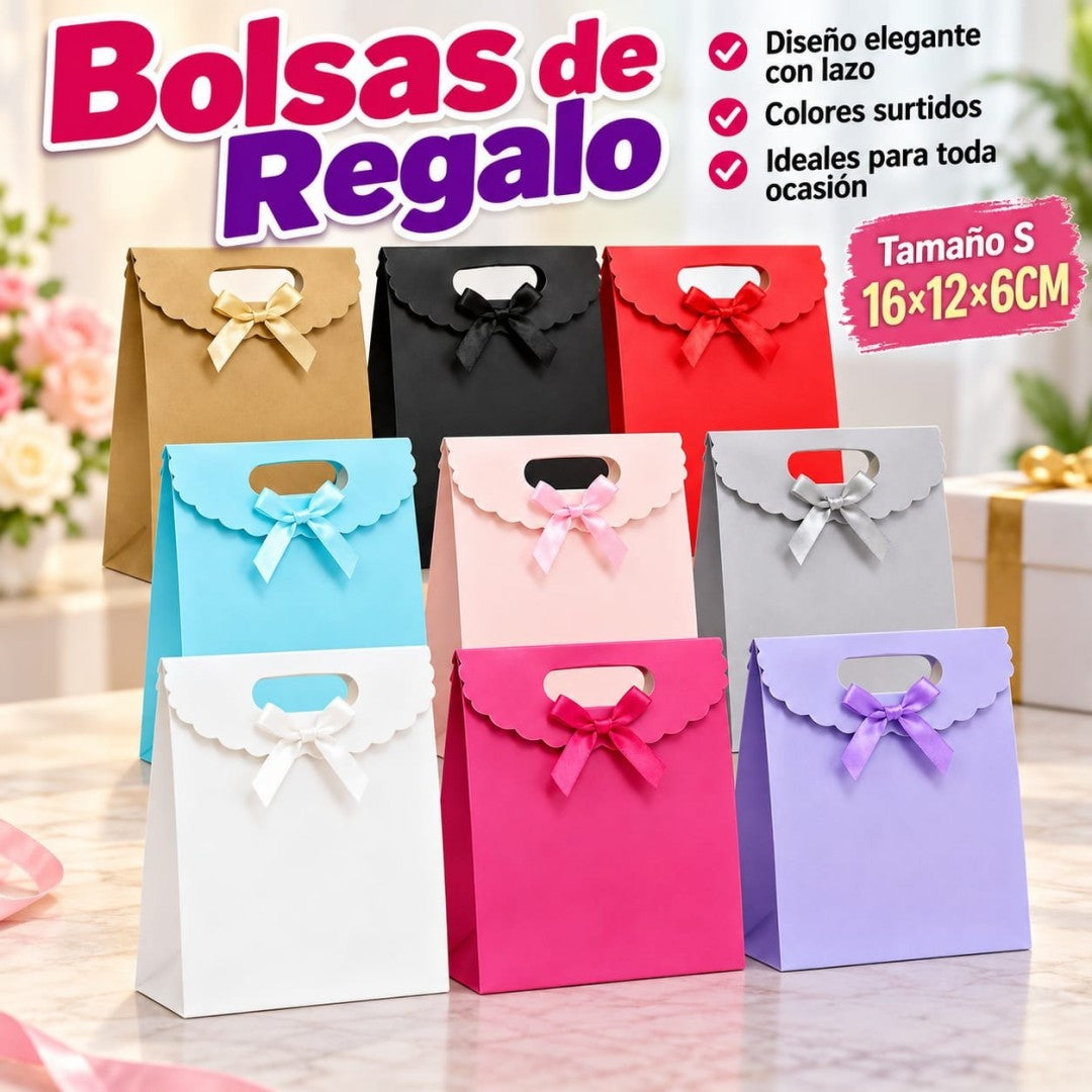 BOLSA REGALO S LAZO 12*6*16CM