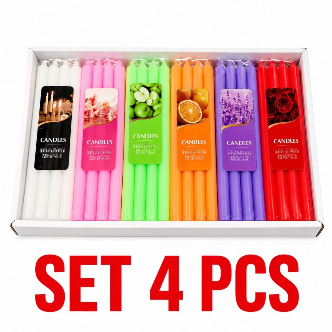 CANDELA LARGA AROMA 4PCS MY1529-4PT