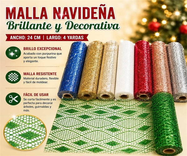 MALLA NAVIDAD 24CM 1