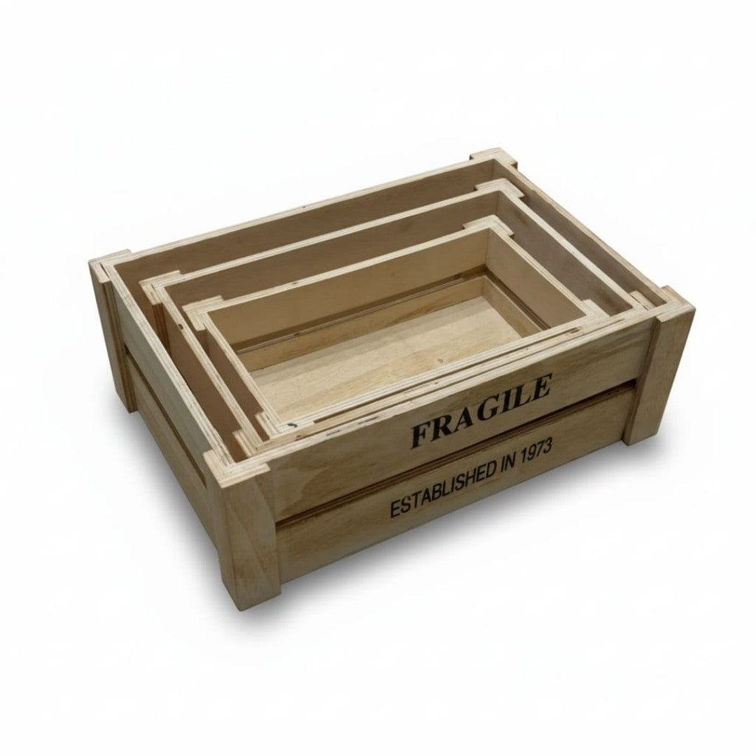 SET CAJAS DE MADERA 3PCS YBY-082