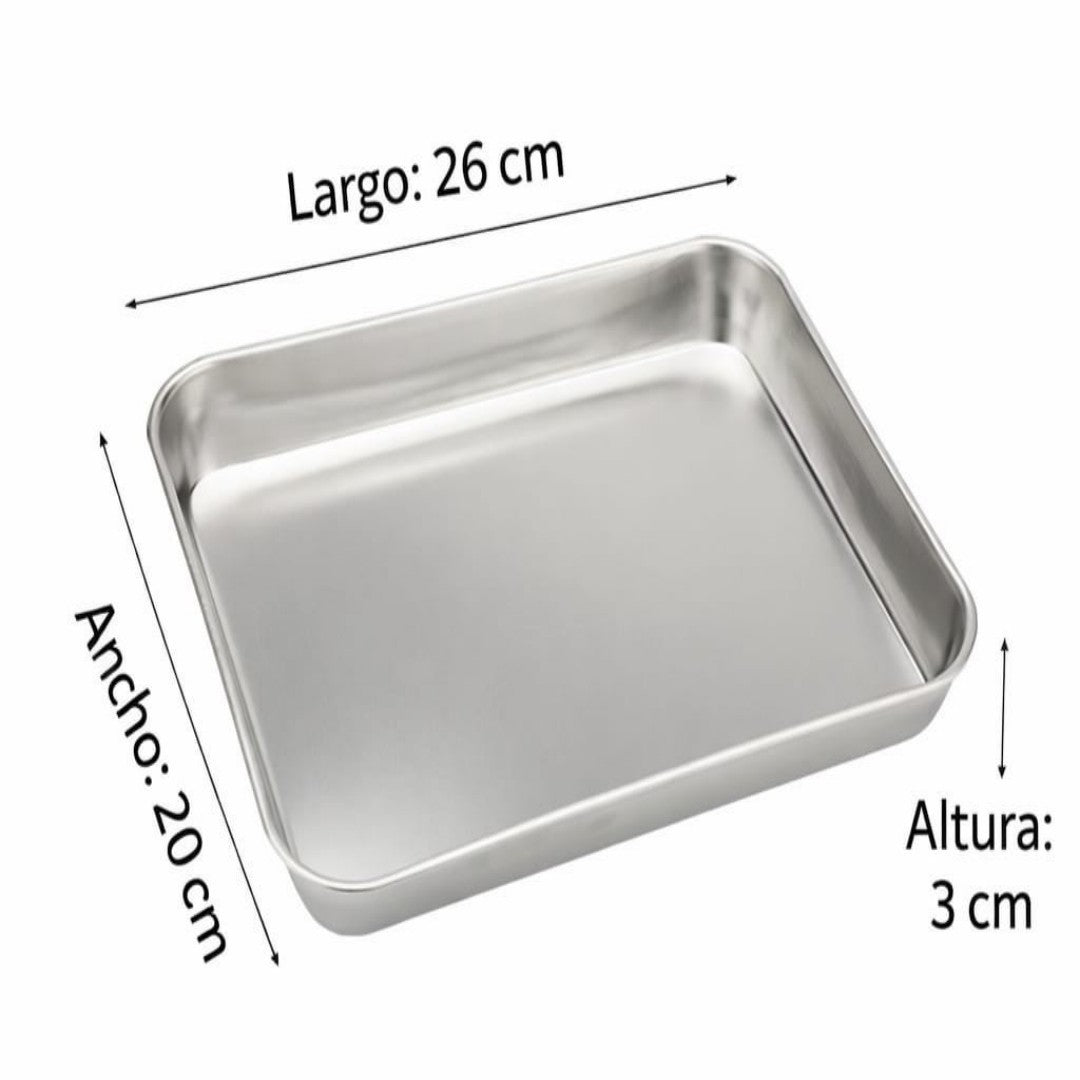 BANDEJA ACERO 26*20CM 436A