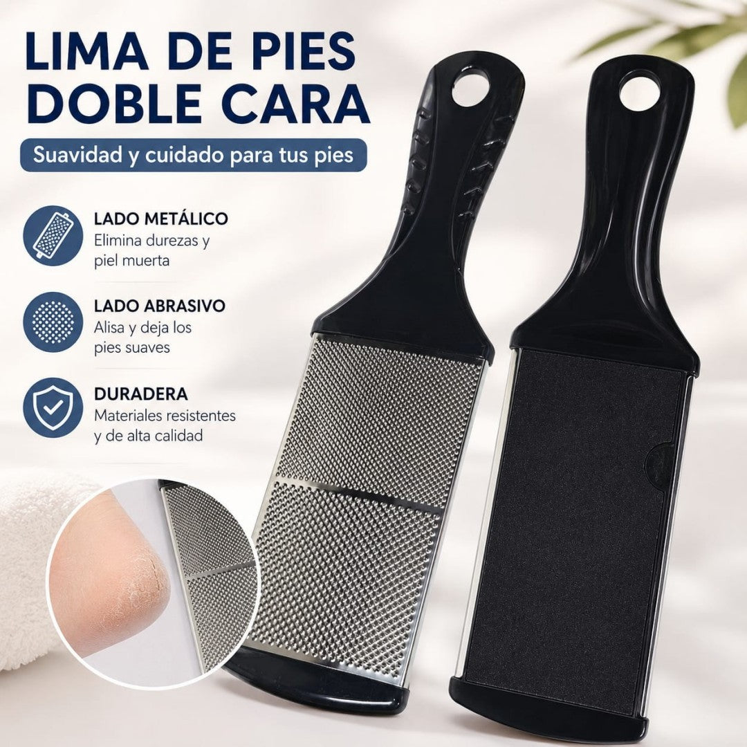 RASPADOR PARA CALLOS DE PIES ACERO