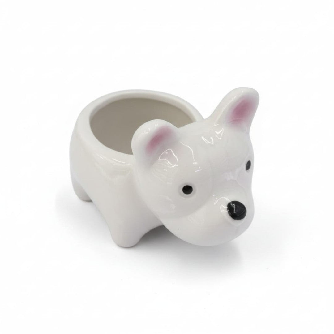 MACETA PERRO CERAMICA