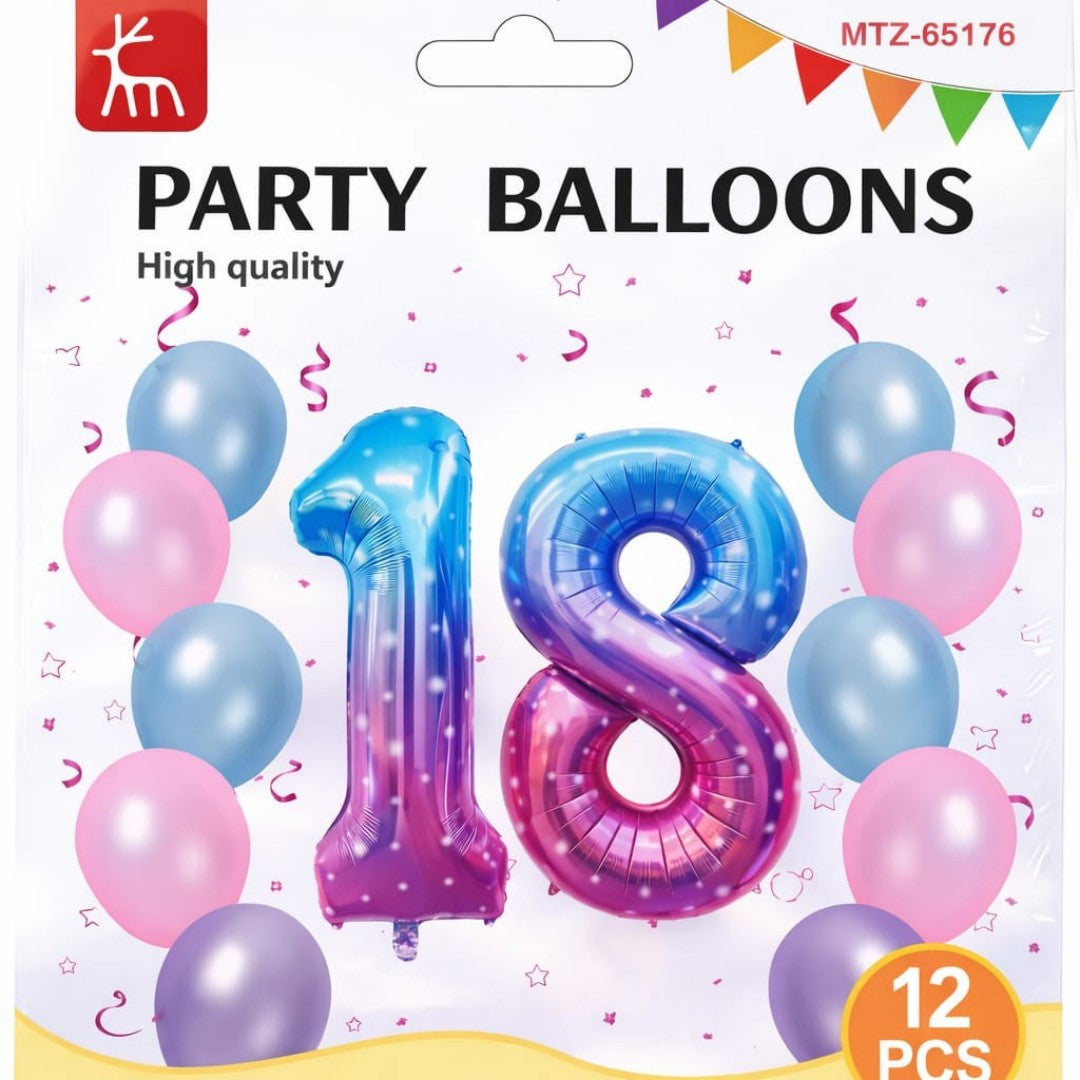 SET GLOBO 18 12PCS