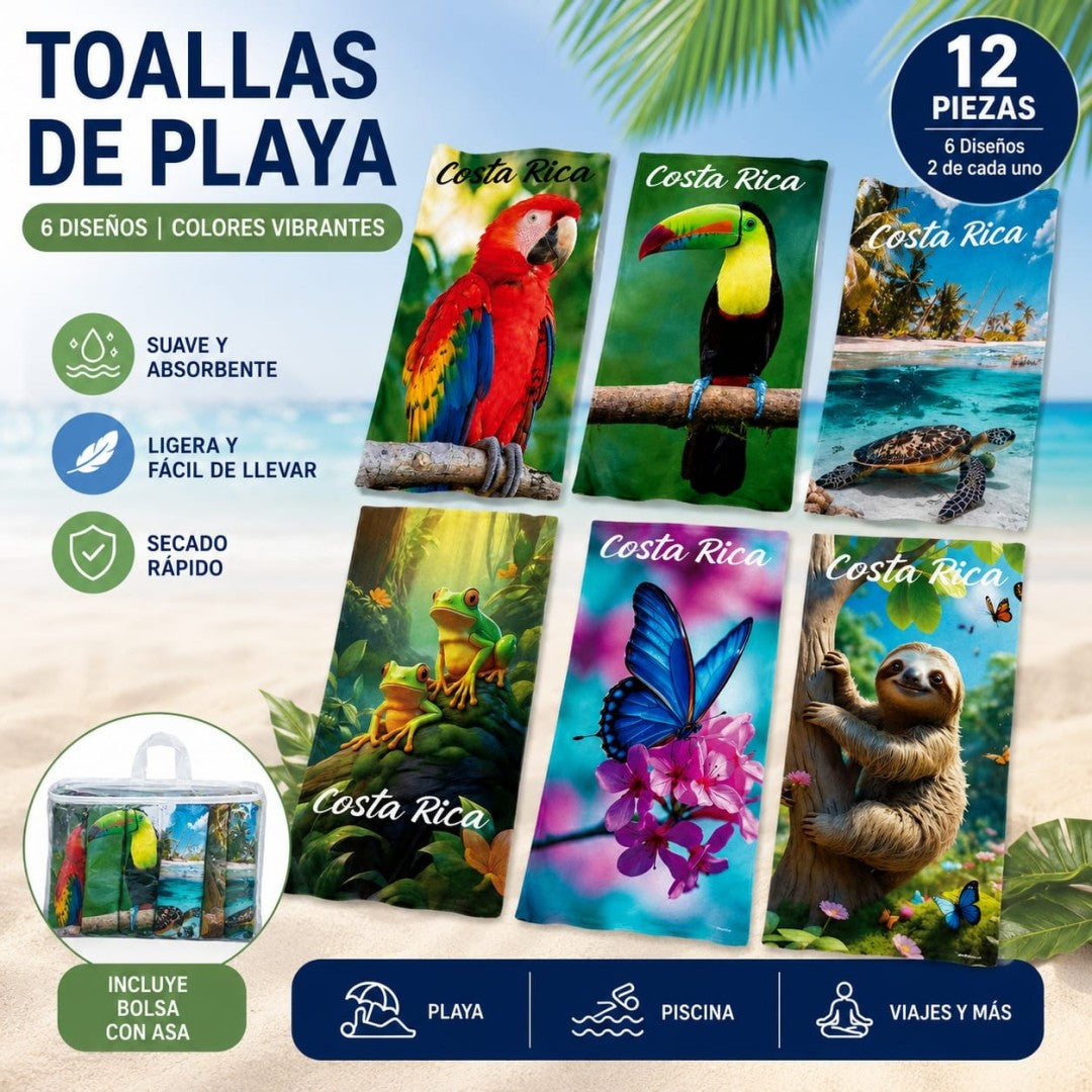 TOALLA DE BANO COSTA RICA