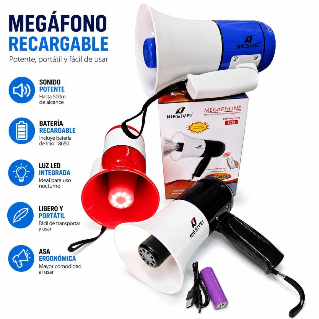 MEGAFONO CON FOCO 528L