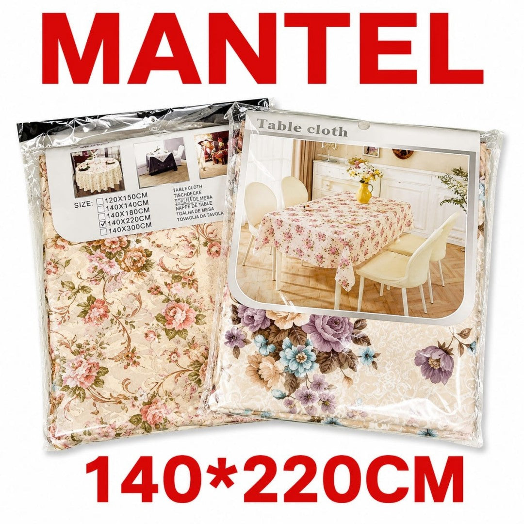 MANTEL 140*220CM FLOR