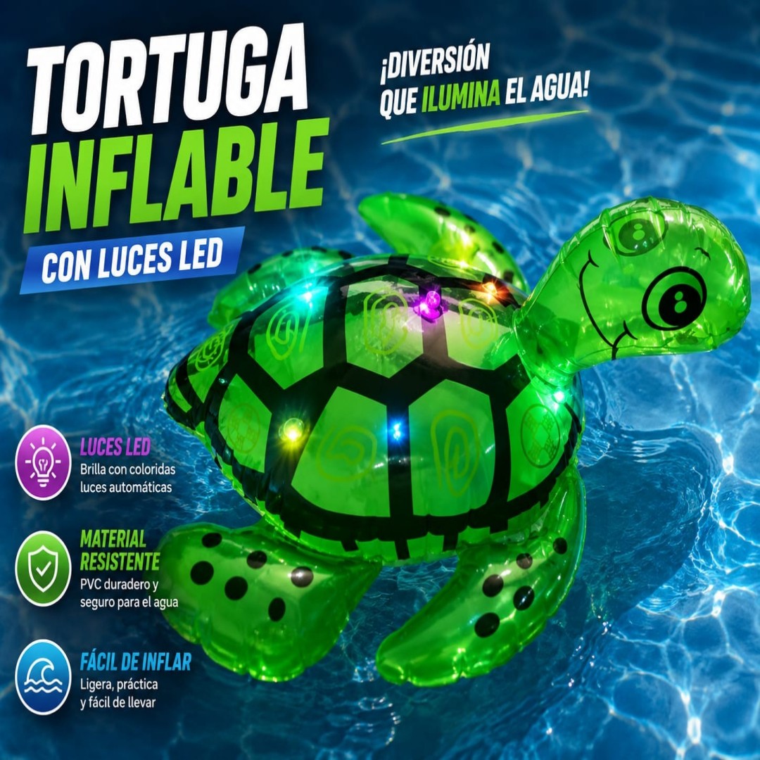 TOURTUGA INFLABLE C/LUZ