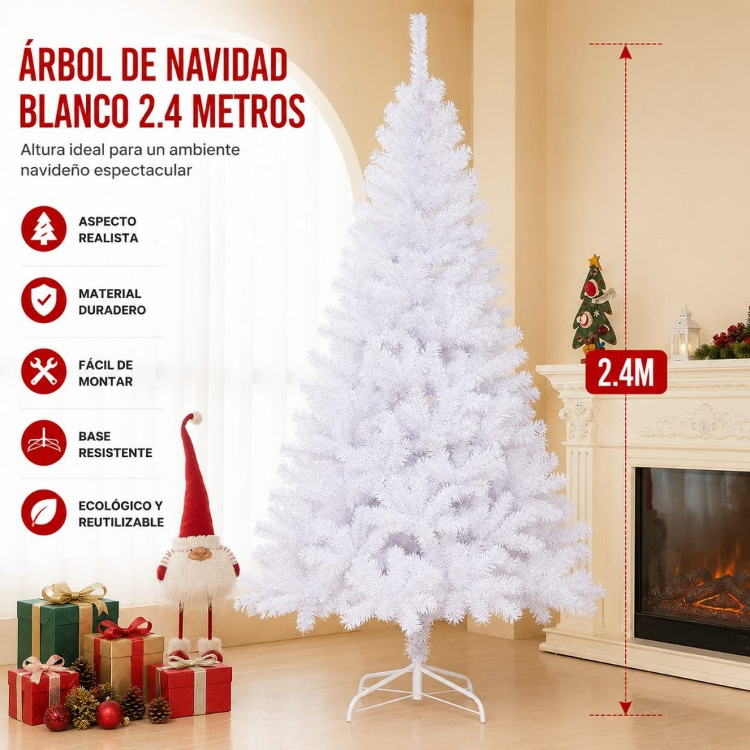 ARBOL NAVIDAD 240CM BLANCO