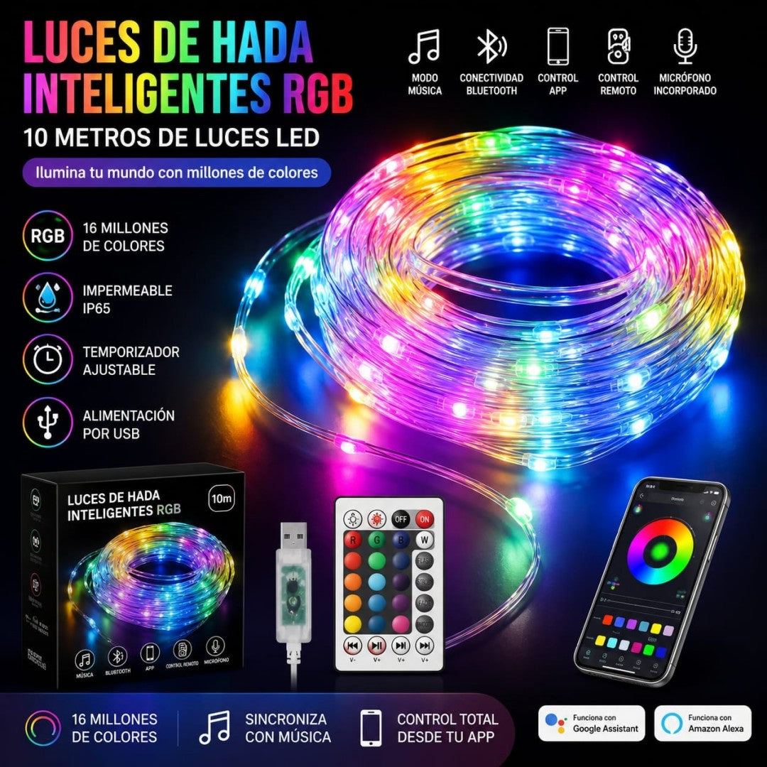 LUZ CINTA CONTROL 10M