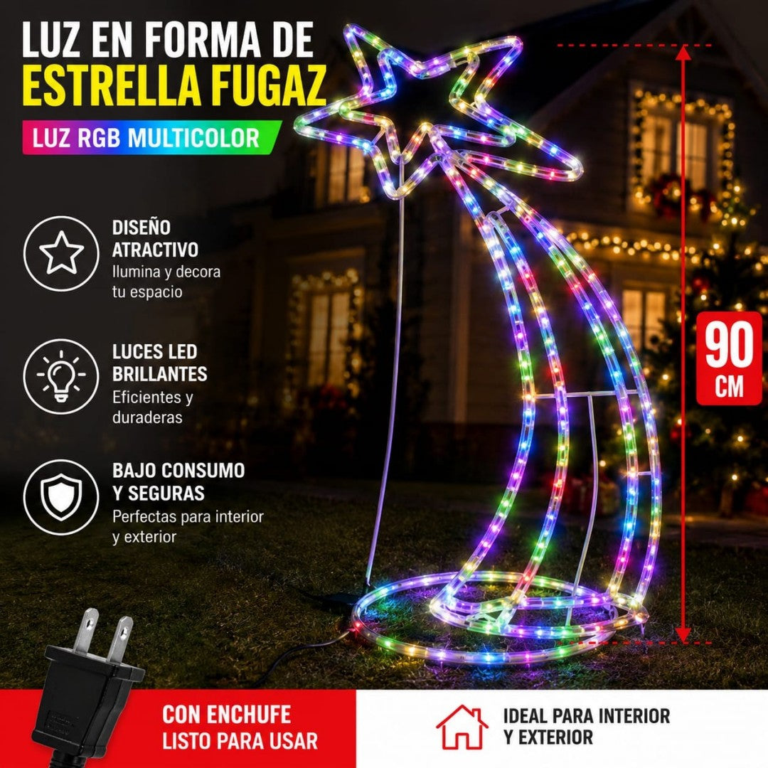 LUZ METEORITOS 90CM COLOR