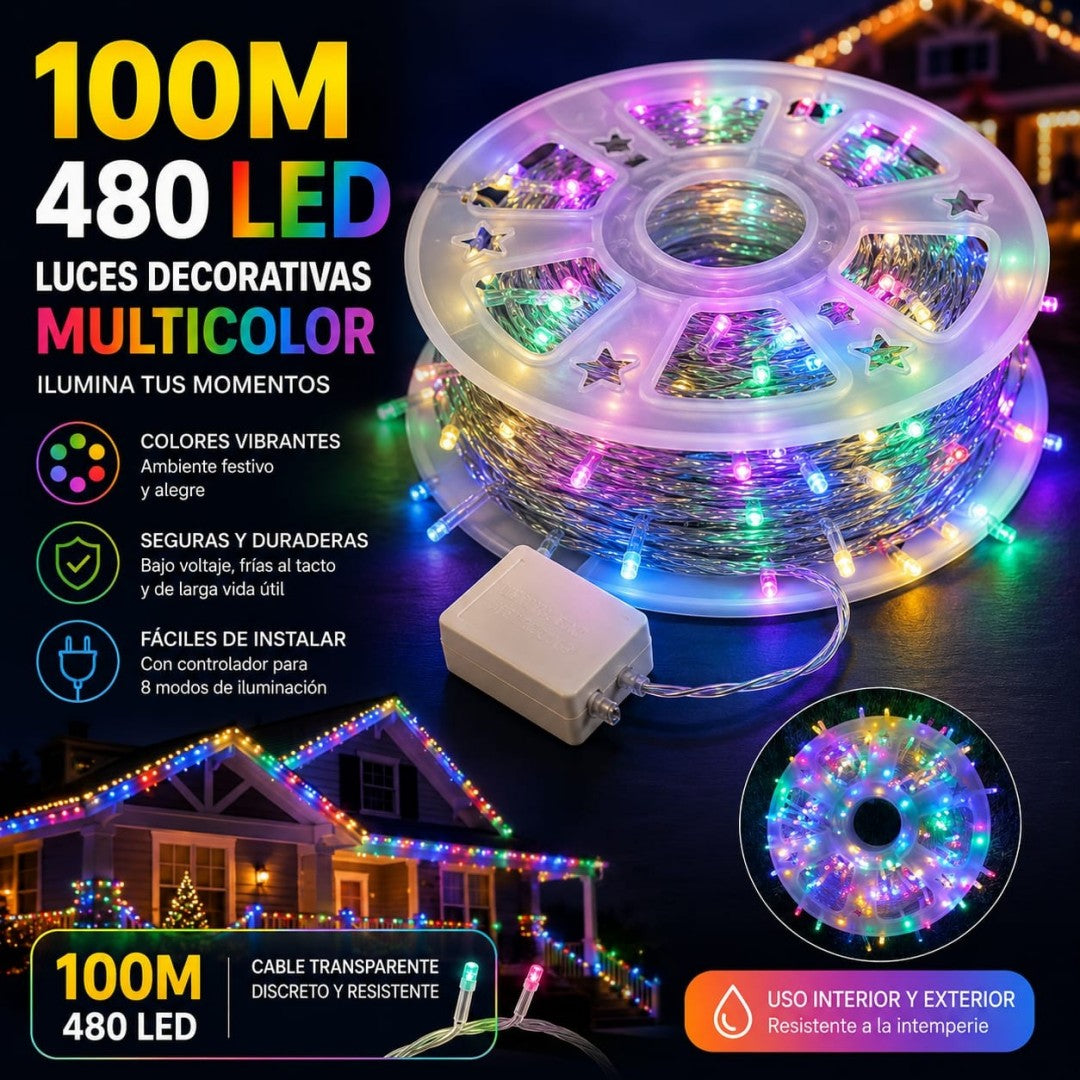 LUZ LED 100M 480L COLOR ROLLO