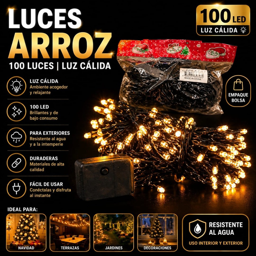 LUZ ARROZ BLANCO 100L BOLSA