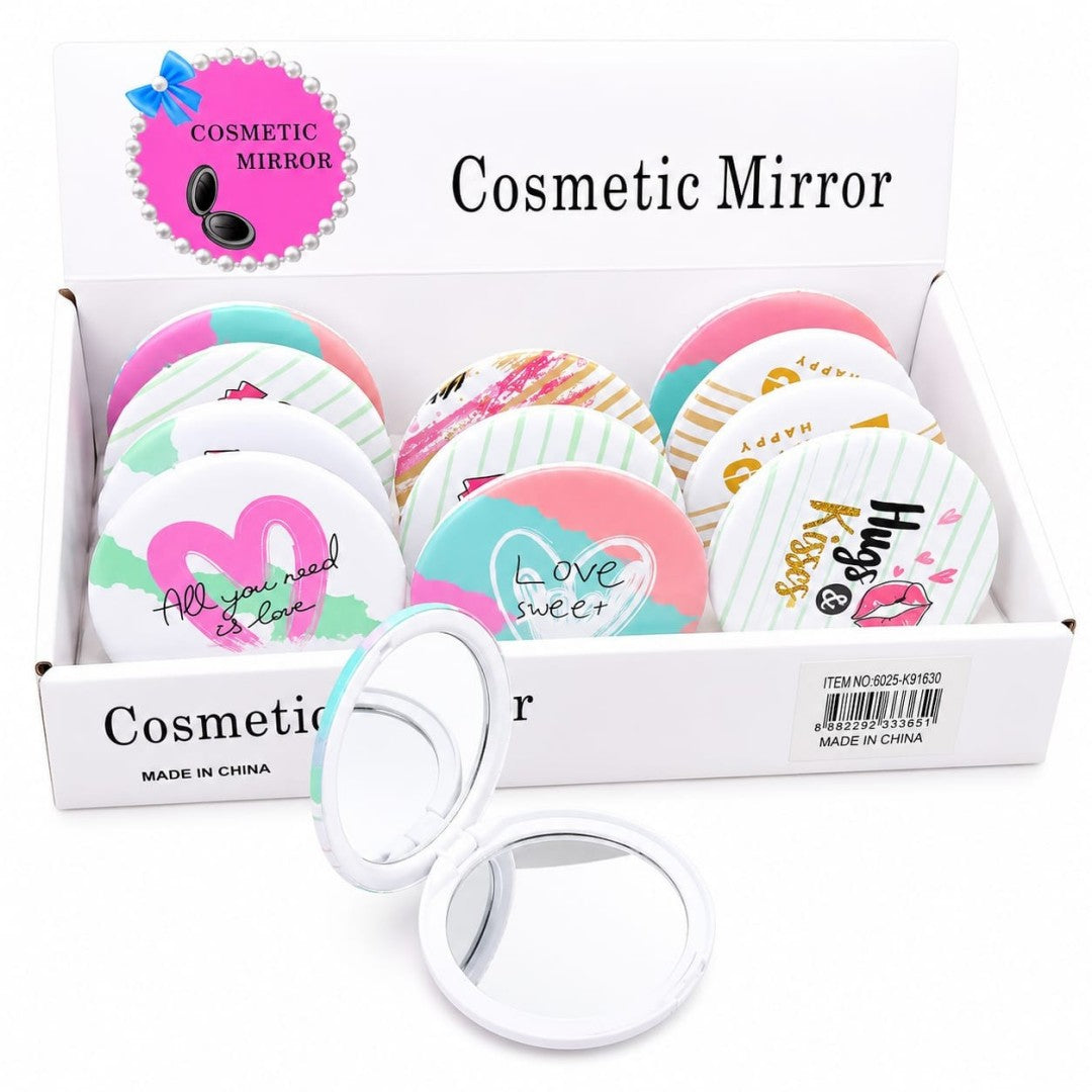 ESPEJO MAQUILLAJE CORAZON 75