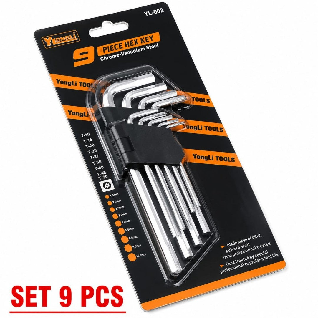SET LLAVE ALLEN 9 PCS MED