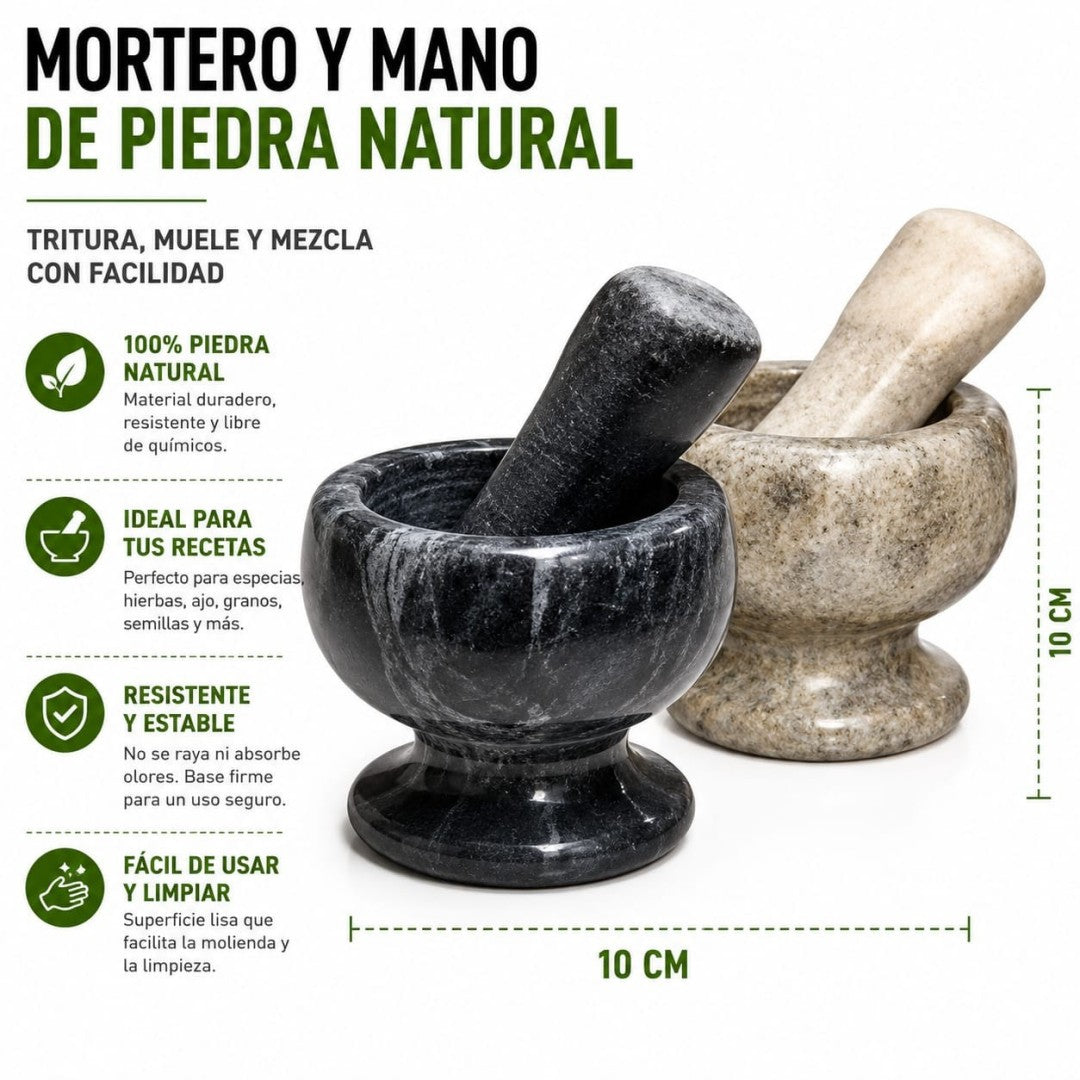 MORTERO PIEDRA 10*10 CM SJ-HWY-001