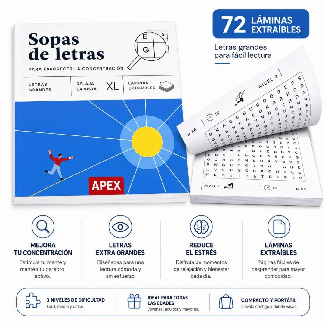 SOPAS DE LETRAS XL 72H